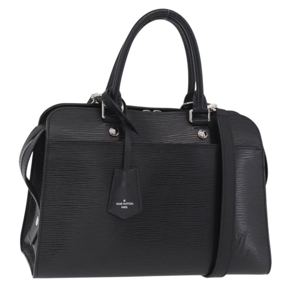 Louis Vuitton Vaneau Epi Leather Black Leather Handbag